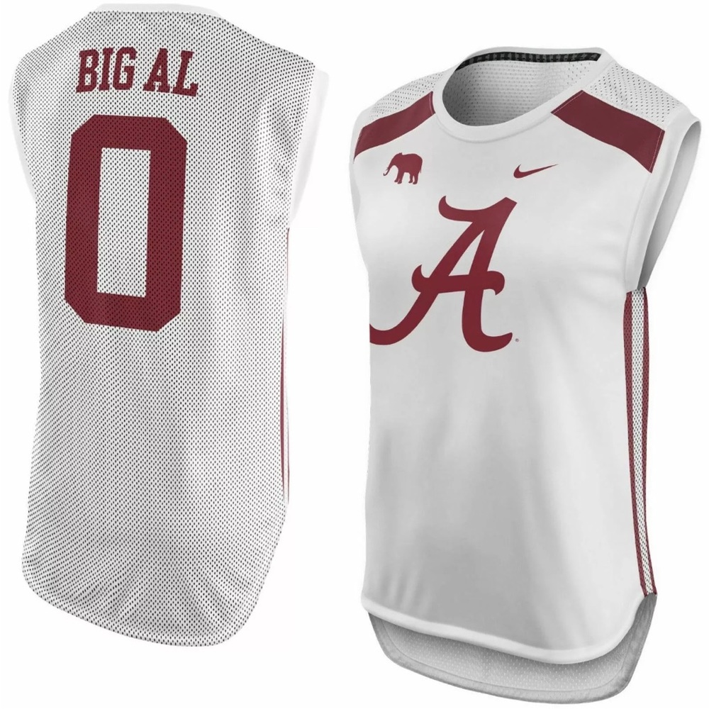 NIKE Alabama Crimson Tide Women's BIG AL #0 Mascot Tank Top Medium EUC